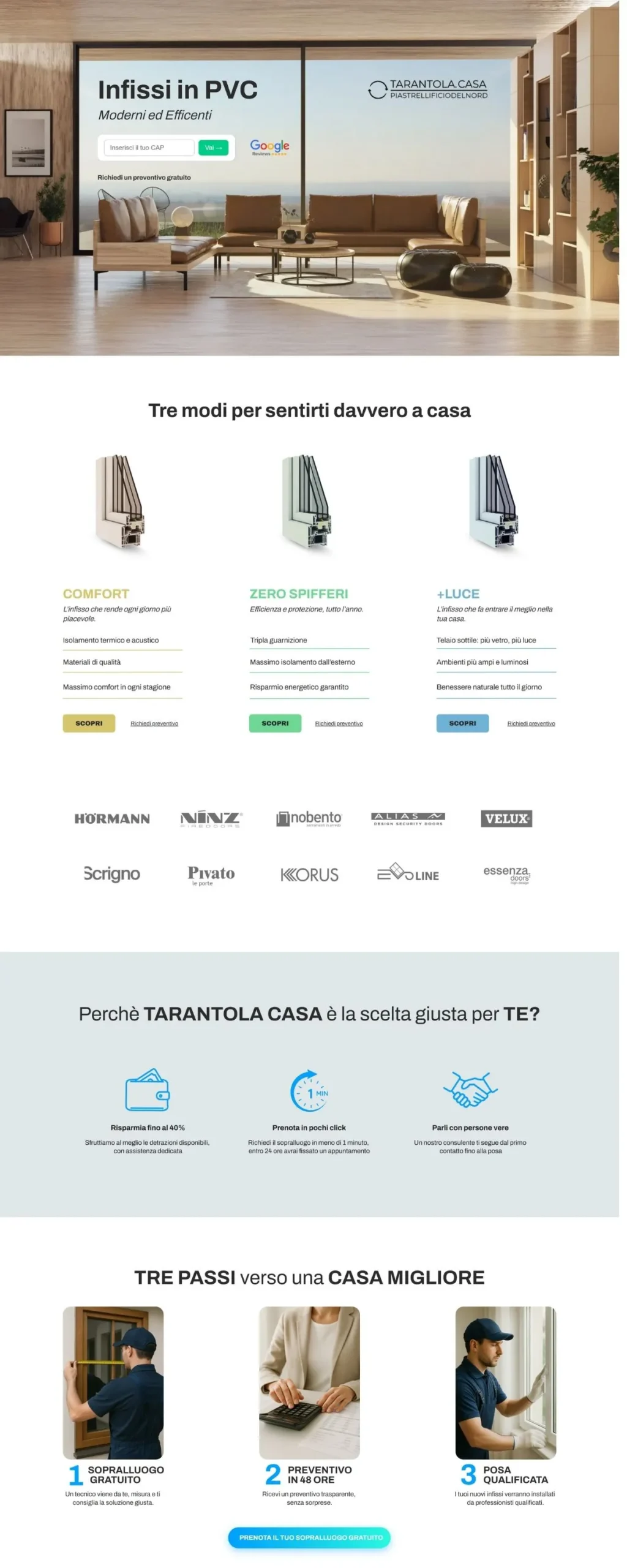 Landing Page Intelligente Tarantola Casa Milano